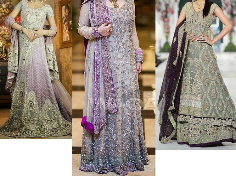 Latest Trends of Stylish Bridal Maxi Dresses 2015 in Pakistan